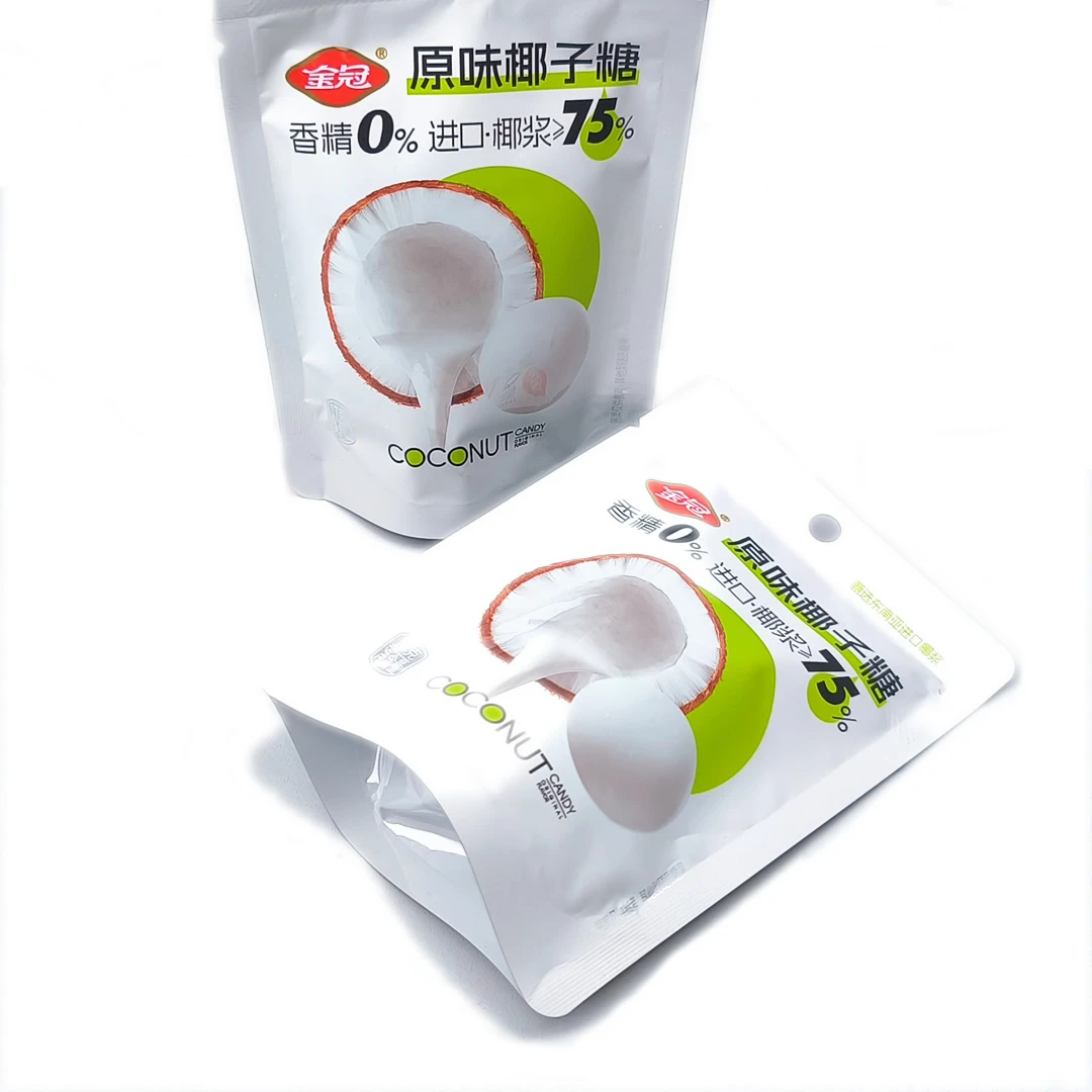 金冠椰子糖原味椰子糖精炼进口椰浆便携装休闲零食糖果下午茶推荐
