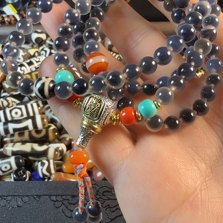 玛瑙/玉髓（覆膜）未镶嵌吊坠(不含链)