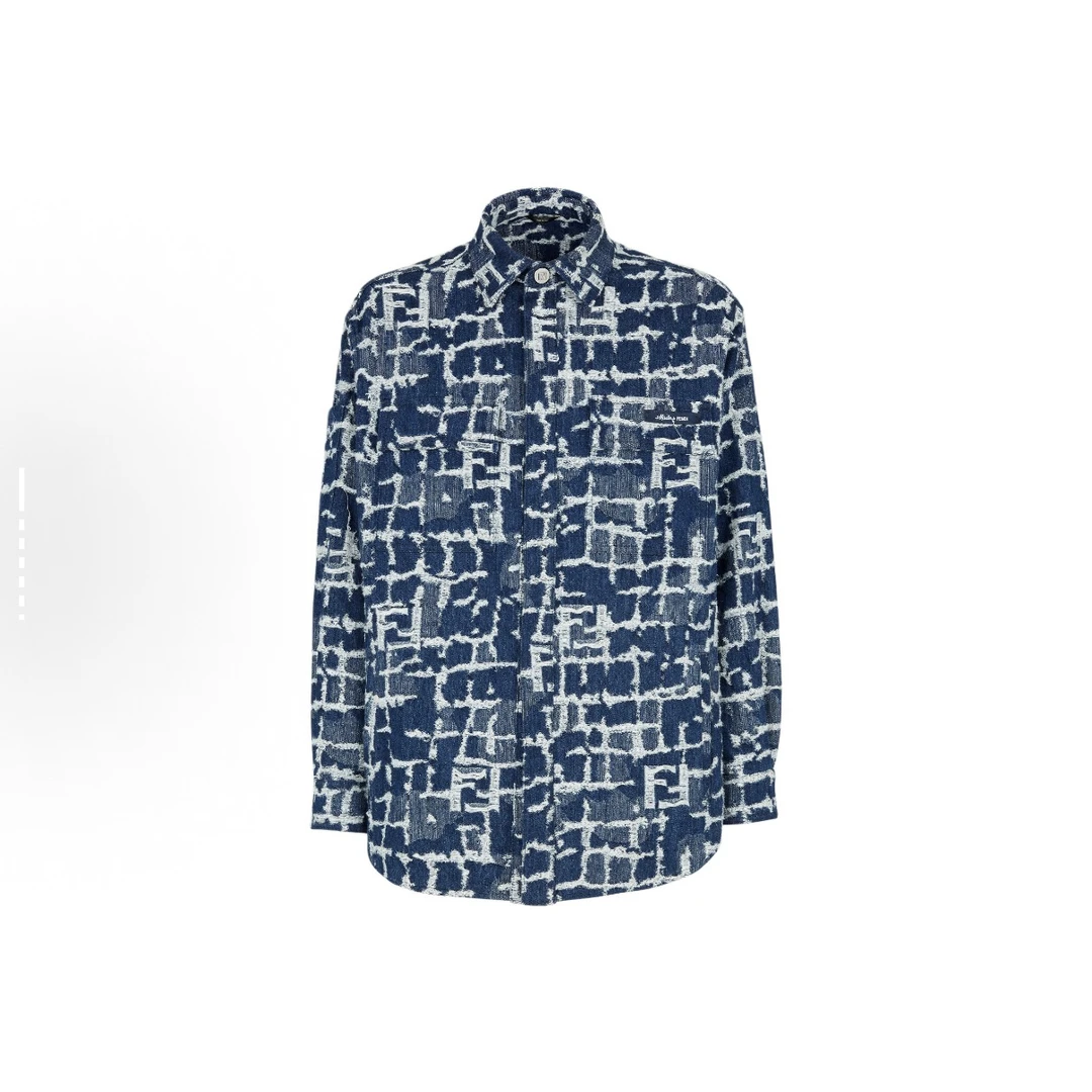 未使用 FENDI/芬迪 秀款流苏牛仔外套 公价19200 AA10091