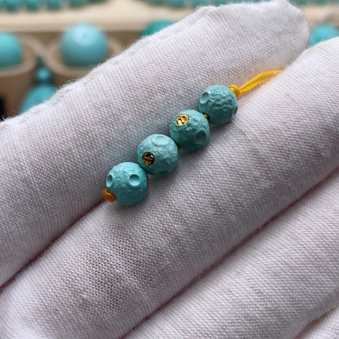 绿松石未镶嵌珠宝奇石6.1mm