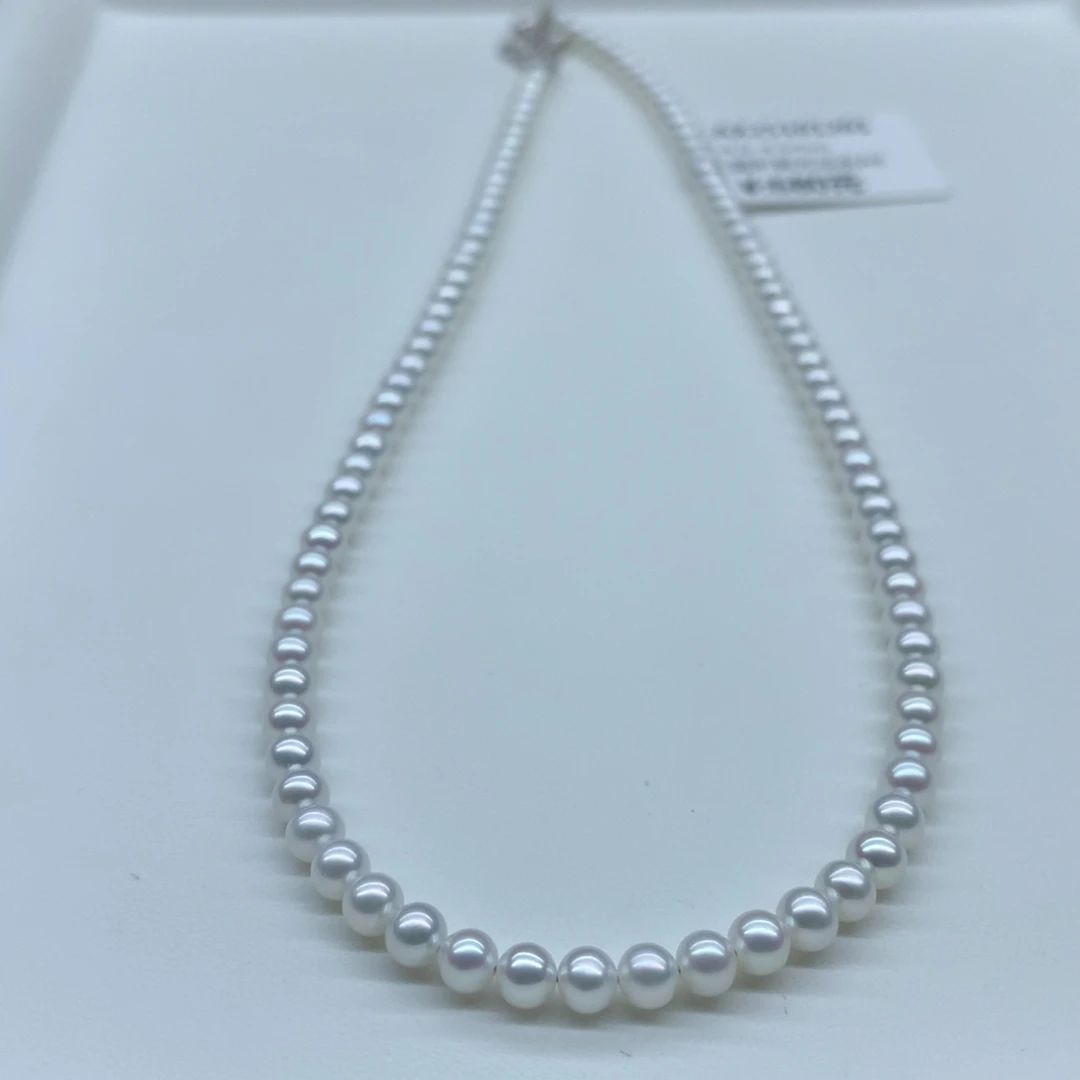 淡水珍珠未镶嵌颈饰4-4.5mm小米项链