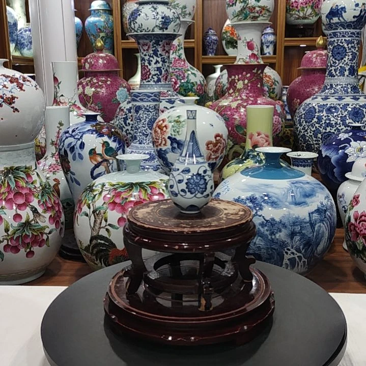 淡***然瓷片景德镇陶瓷青花瓶