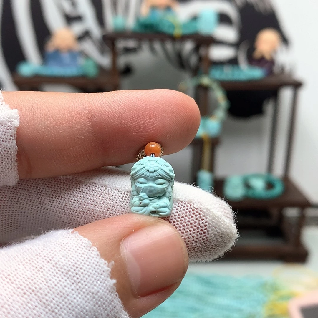 未镶嵌绿松石挂件