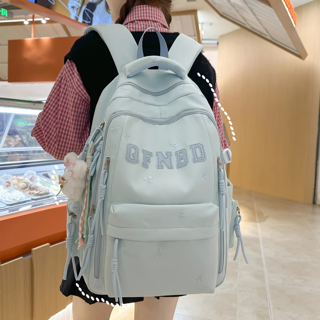 书包初中女生高中生2025新款高颜值大容量中学生双肩包女肩包女孩