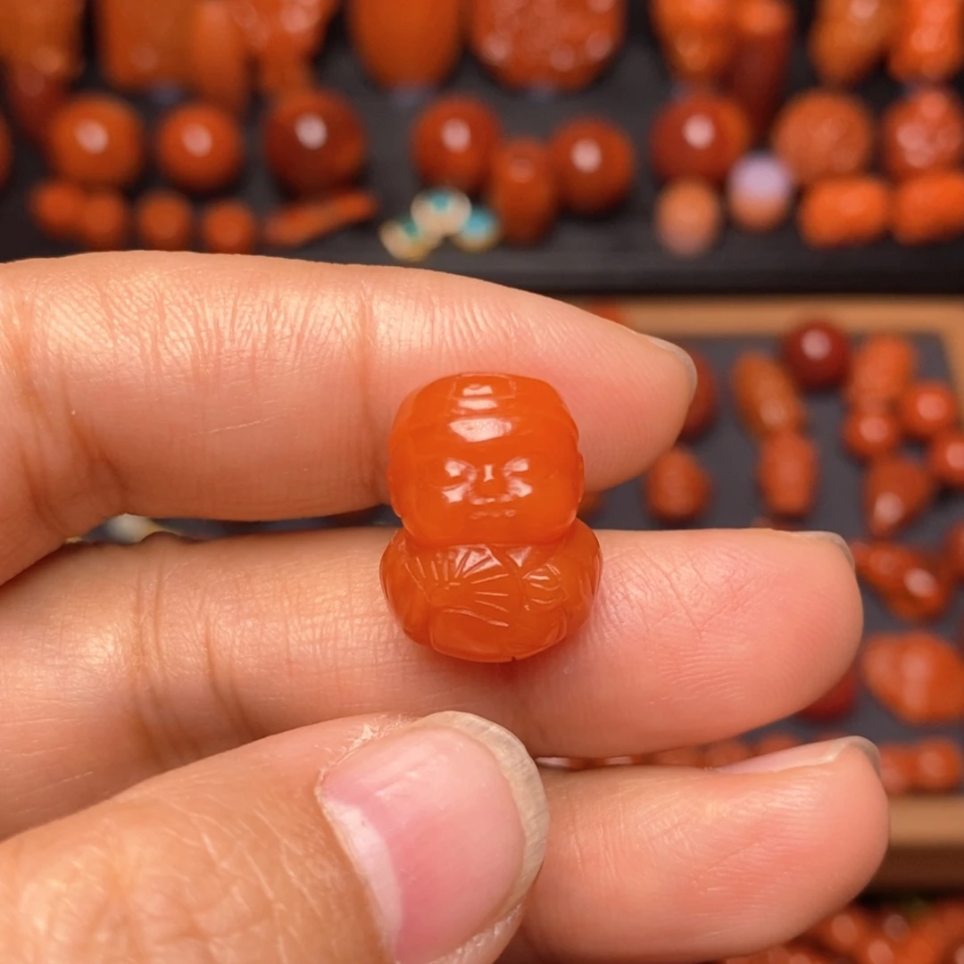 南红玛瑙配饰未镶嵌配饰