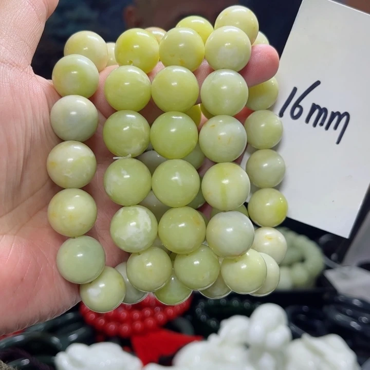 蛇纹石玉手串多样性发货未镶嵌