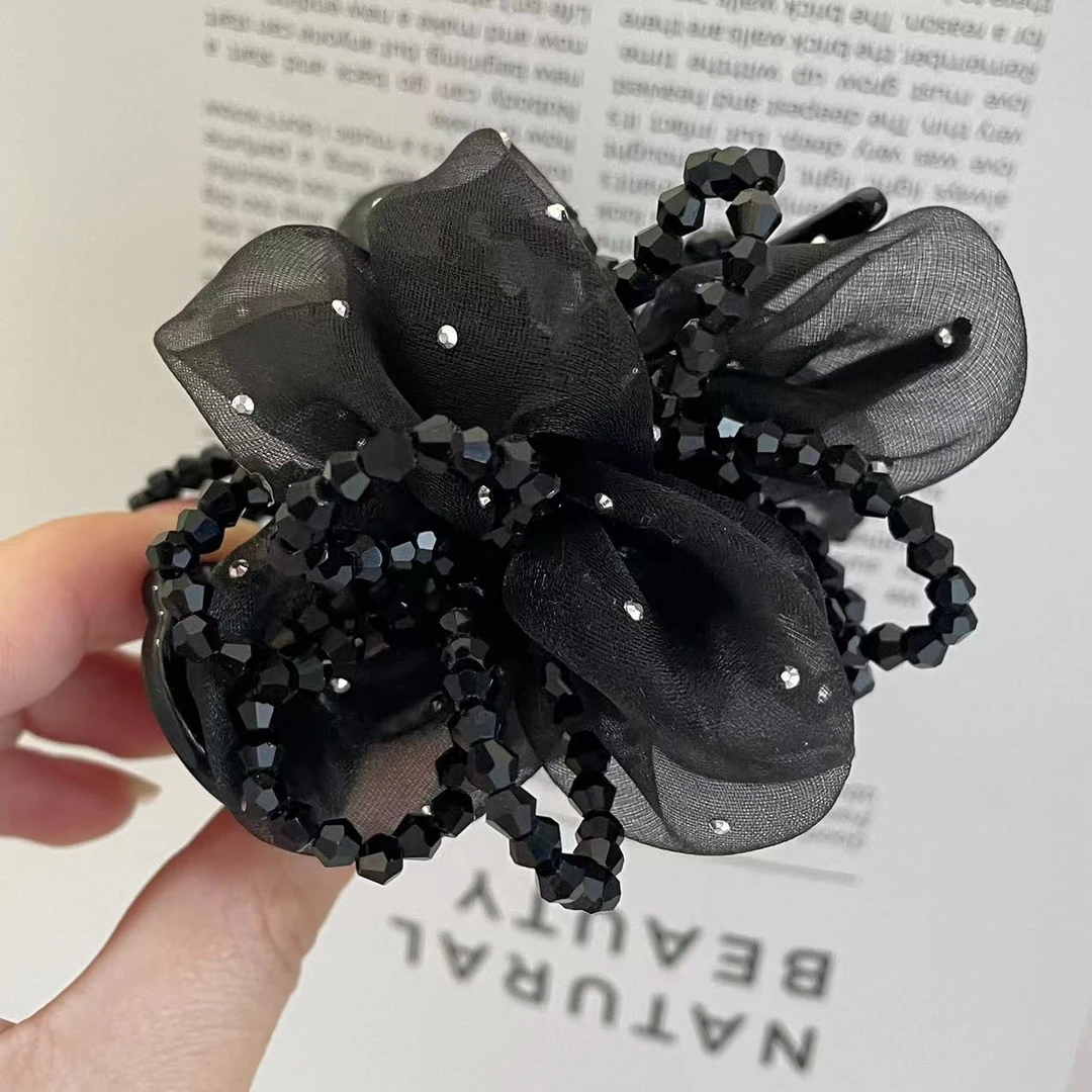 【桂影婆娑】气质头饰发夹串珠抓夹百搭刘亦菲同款满天星发夹