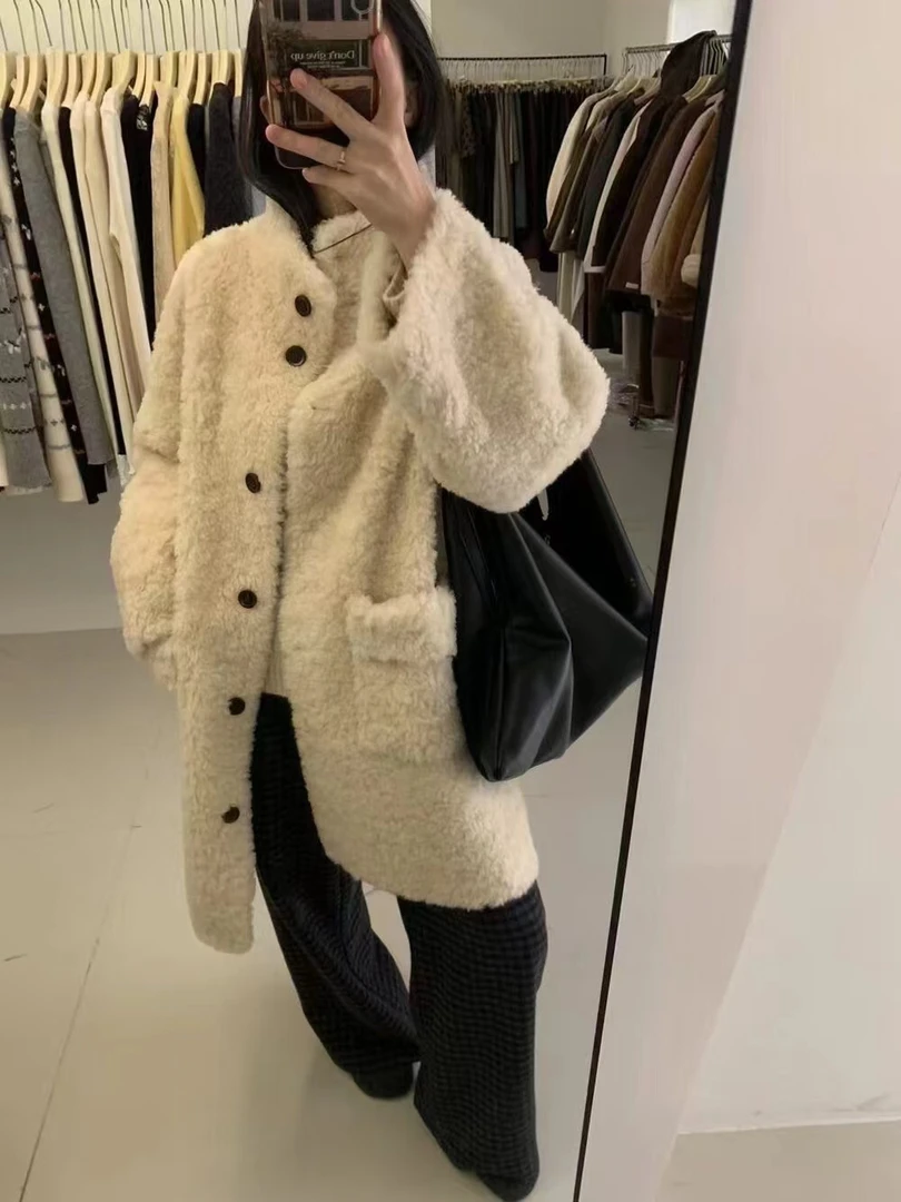 「80042实穿主义」立领简约气质纯色立领托卡外套