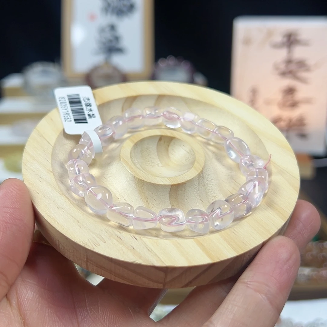 手链未镶嵌水晶粉水