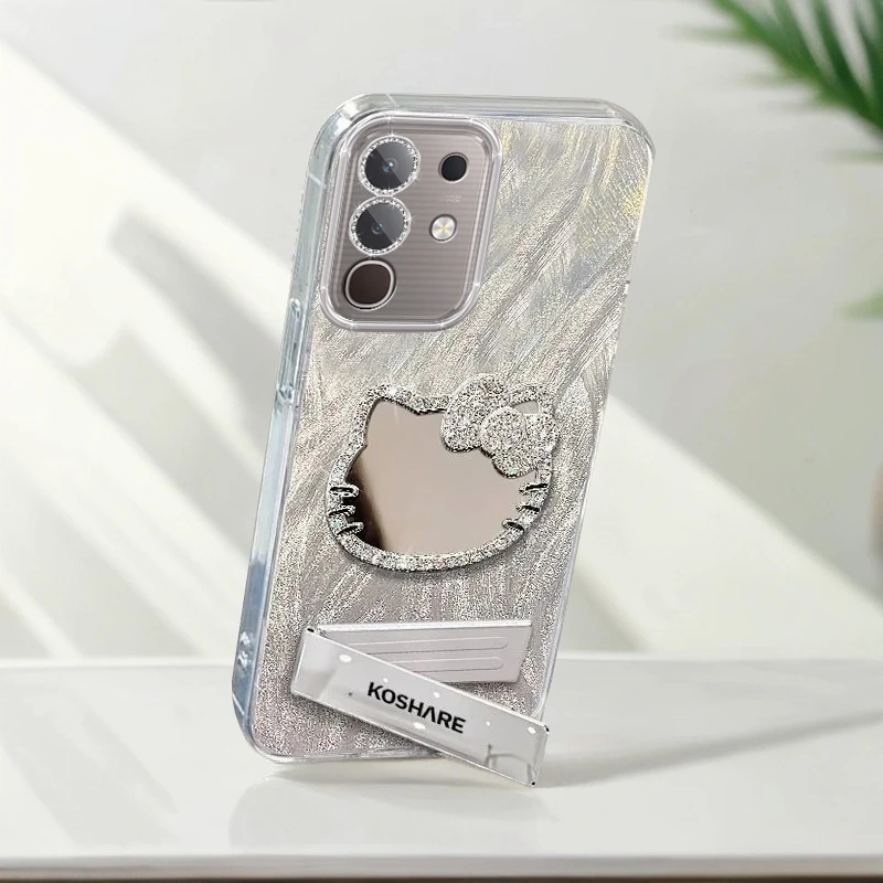 自带镜头膜VIVOiQOOZ10x手机壳V2445A软壳全包iQOOZ10x镶钻kt猫镜