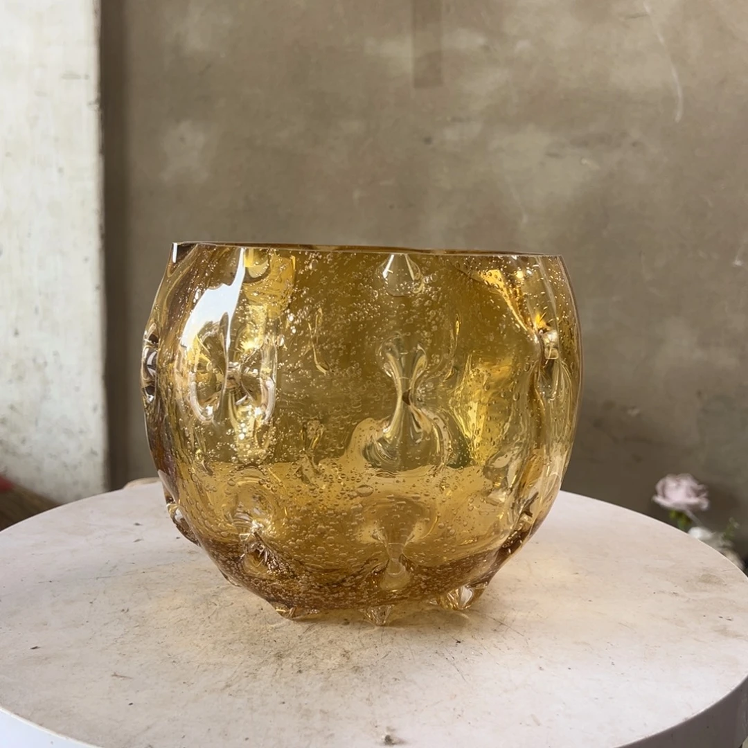 李***弘扬琉璃花器微瑕高度17