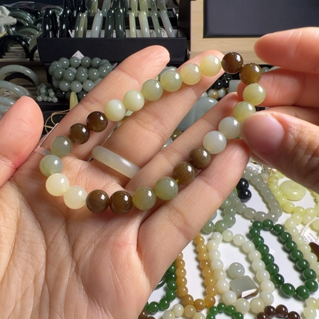 和田玉未镶嵌手链