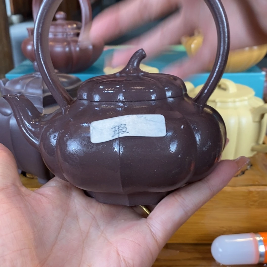 茶壶紫砂寻*者原矿泥料手工壶直播间