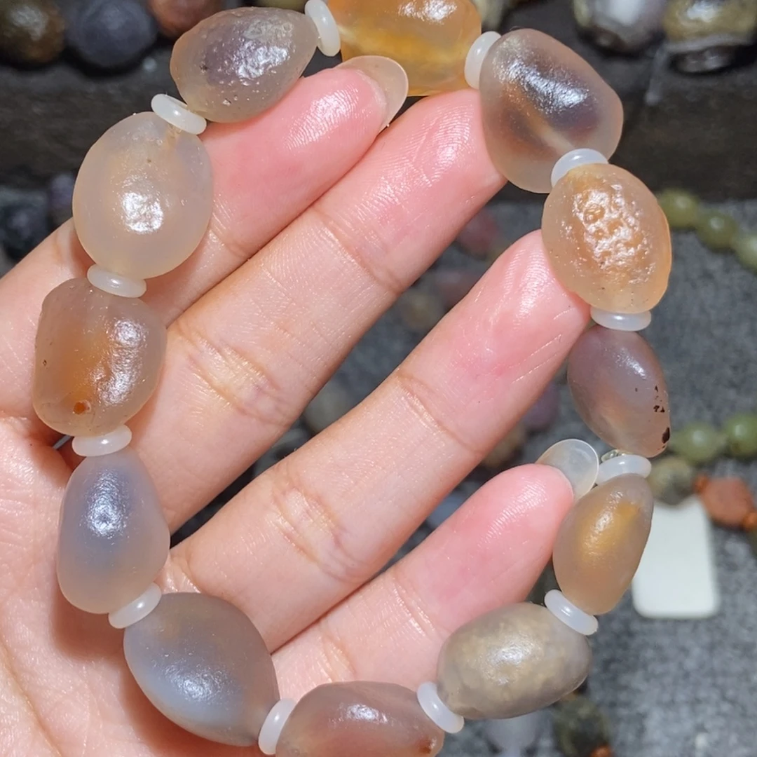 未镶嵌玛瑙/玉髓珠宝半成品