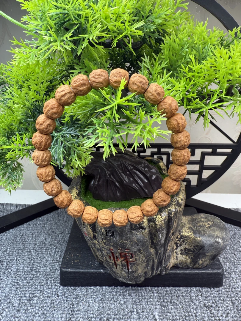 胖文阁猴头龙蛇工厂全品猴头手串原色无泡药