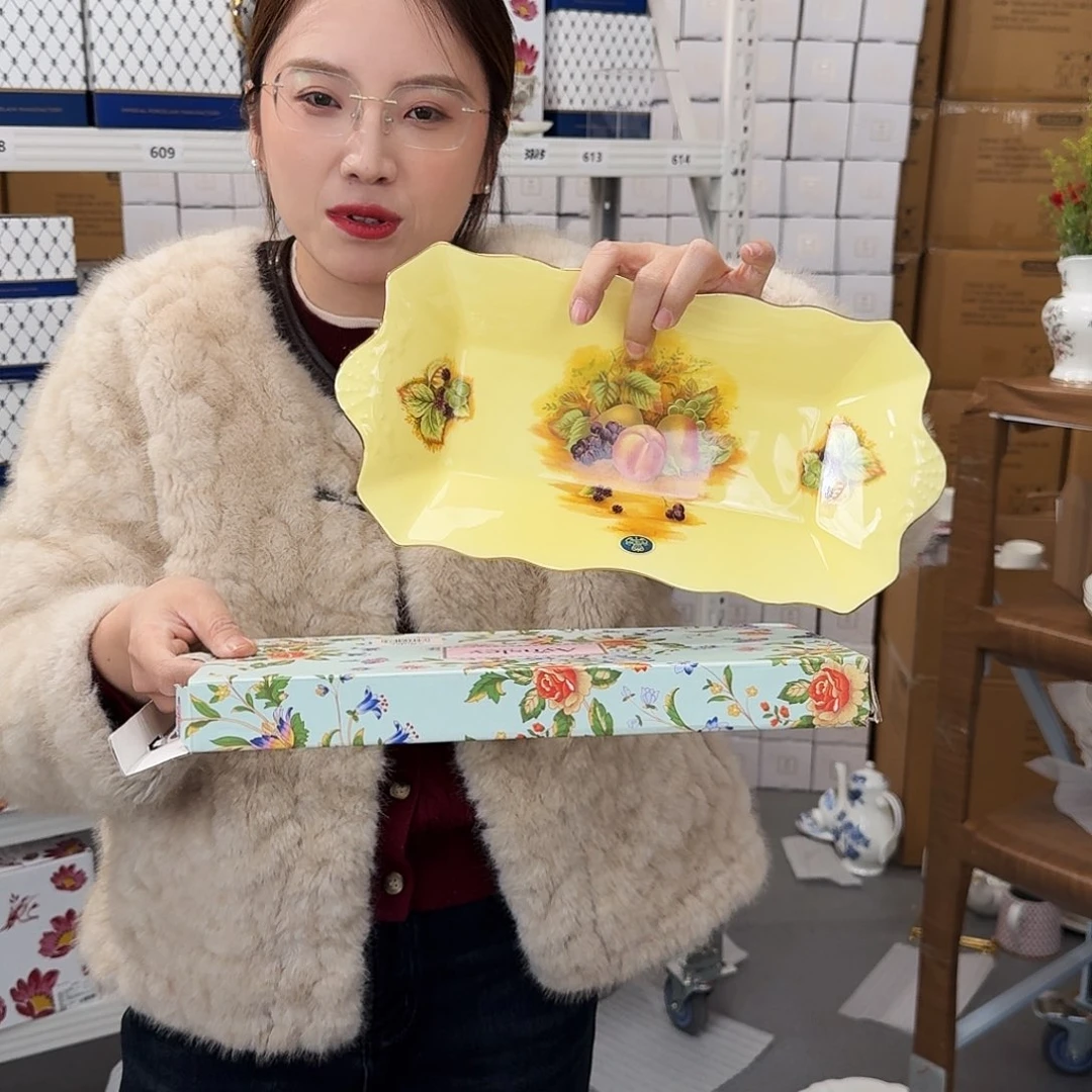 骨瓷蛋糕盘一个高骨