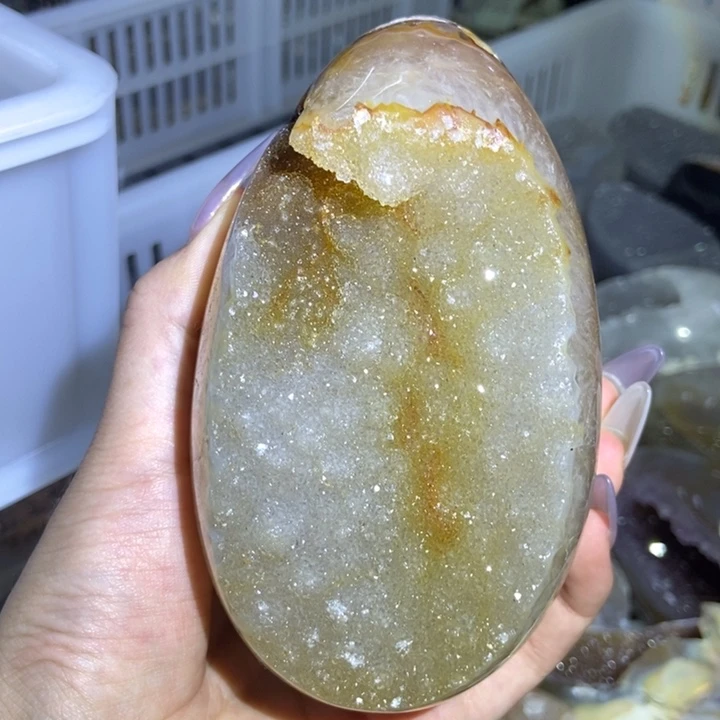 珠宝半成品未镶嵌水晶恐龙蛋