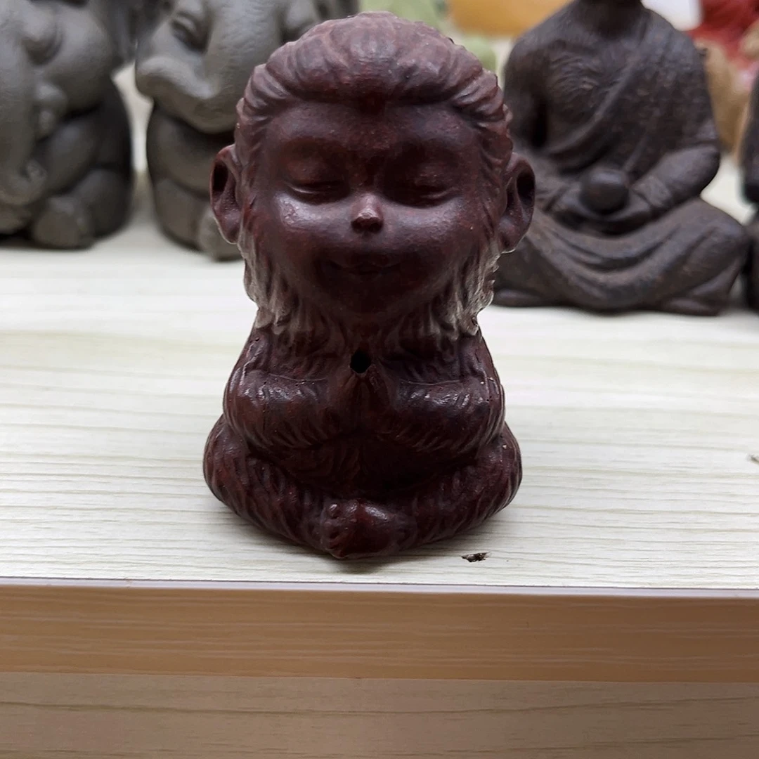 小***头紫砂茶宠猴子茶宠！