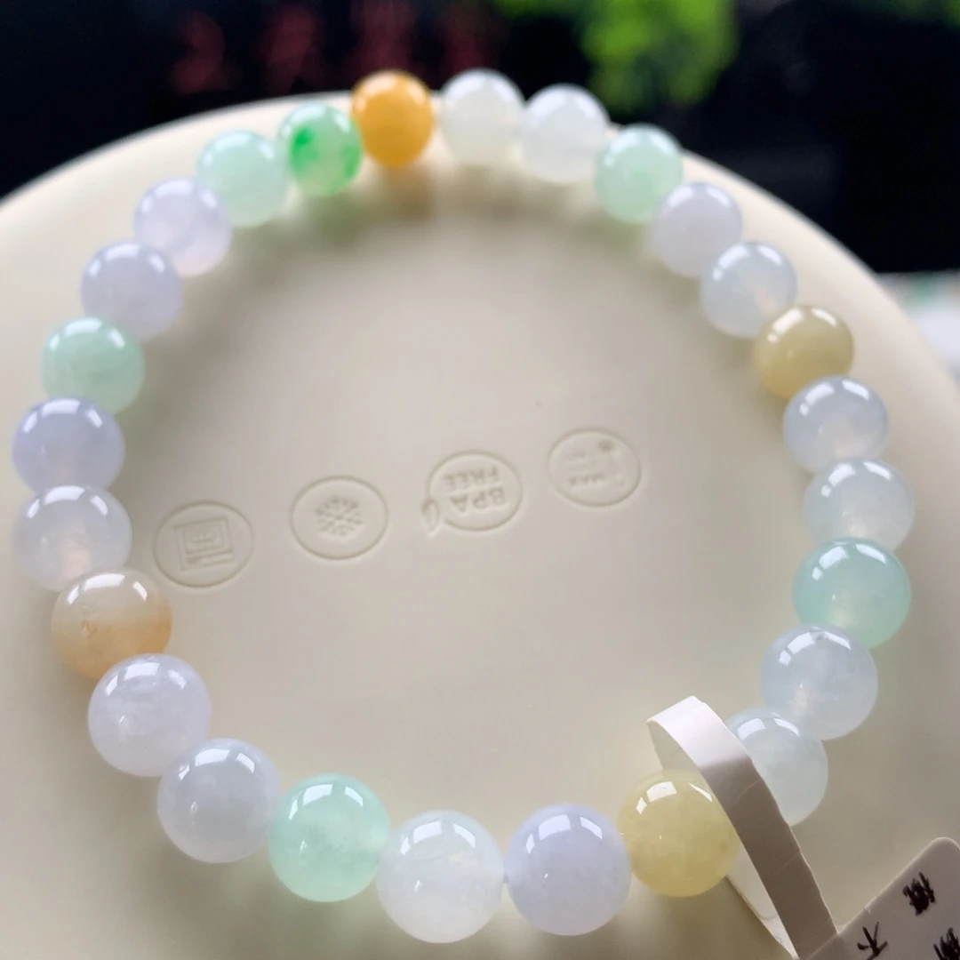 仙****翡翠未镶嵌手链卡7.5