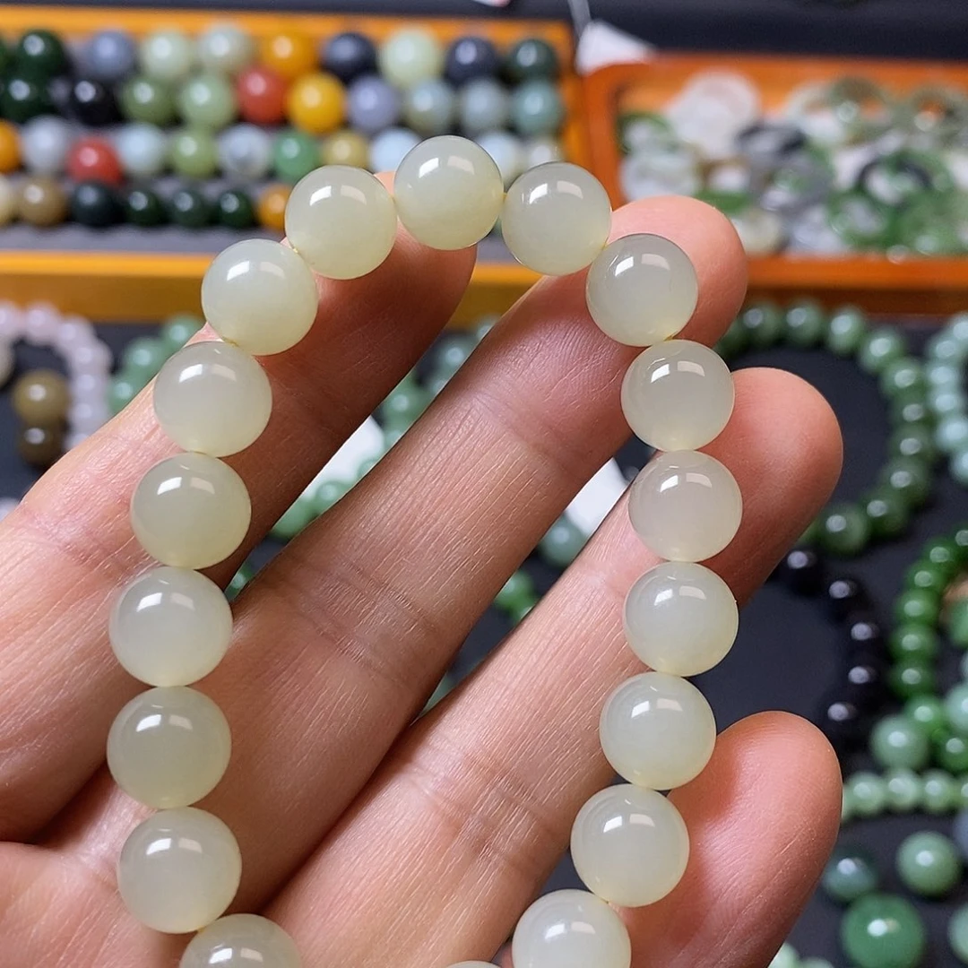 和田玉未镶嵌手链