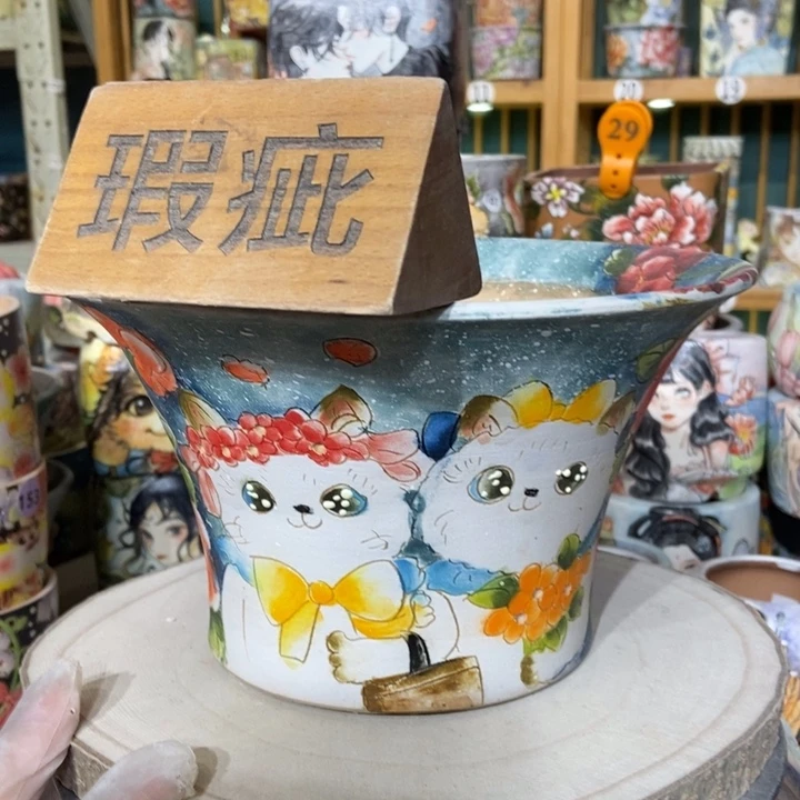 红陶景德镇艺术手绘作品