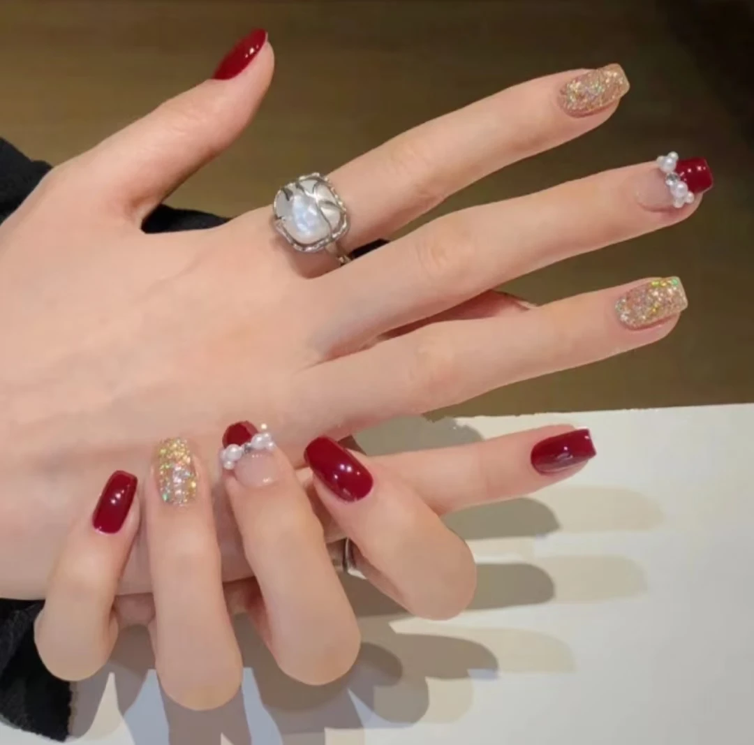 【泡泡人鱼珠】30片装手工大亮片 气质显白高级感穿戴式美甲指甲贴