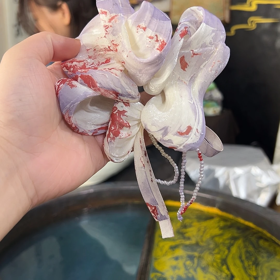 744泡芙发圈手作姹紫嫣红