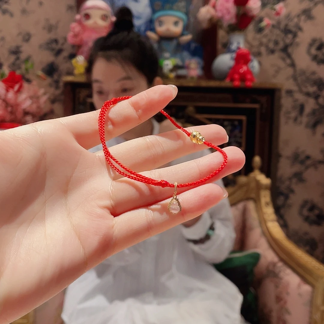 翡翠手绳18K金镶嵌多样性发其一