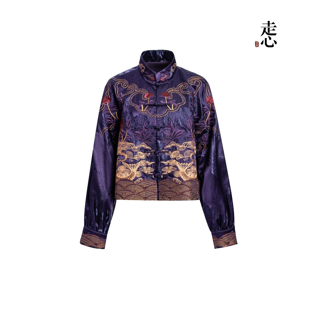 【香云走心】 年年有鱼紫 夹克外套24ZWT5213