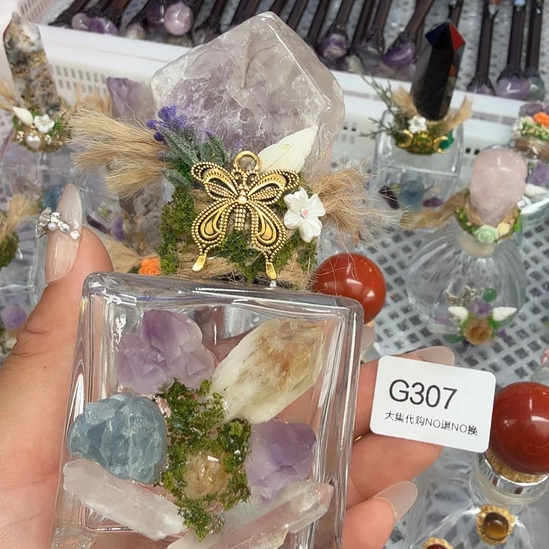卓***厂未镶嵌颈饰绿水晶紫水晶