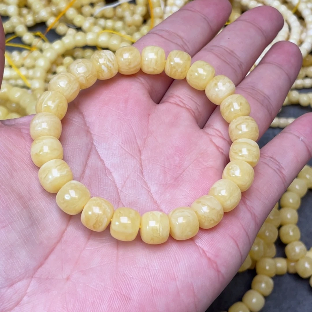 蜜蜡裸石未镶嵌蜜蜡手串10mm