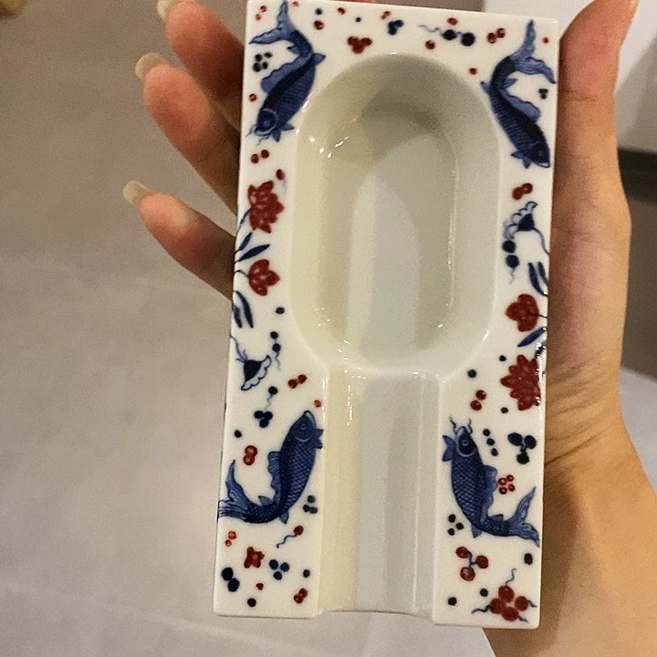 摆件雪茄缸青花釉里红