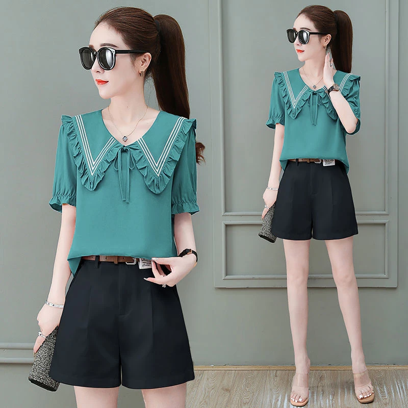 7508夏装新款潮减龄遮肉显瘦时尚今年流行夏季薄款短裤