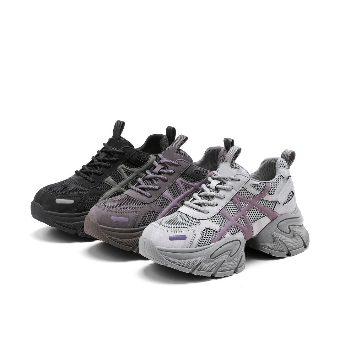 厚底复古拼接松糕德训鞋女2025秋冬季新款潮流时尚增高运动休闲鞋