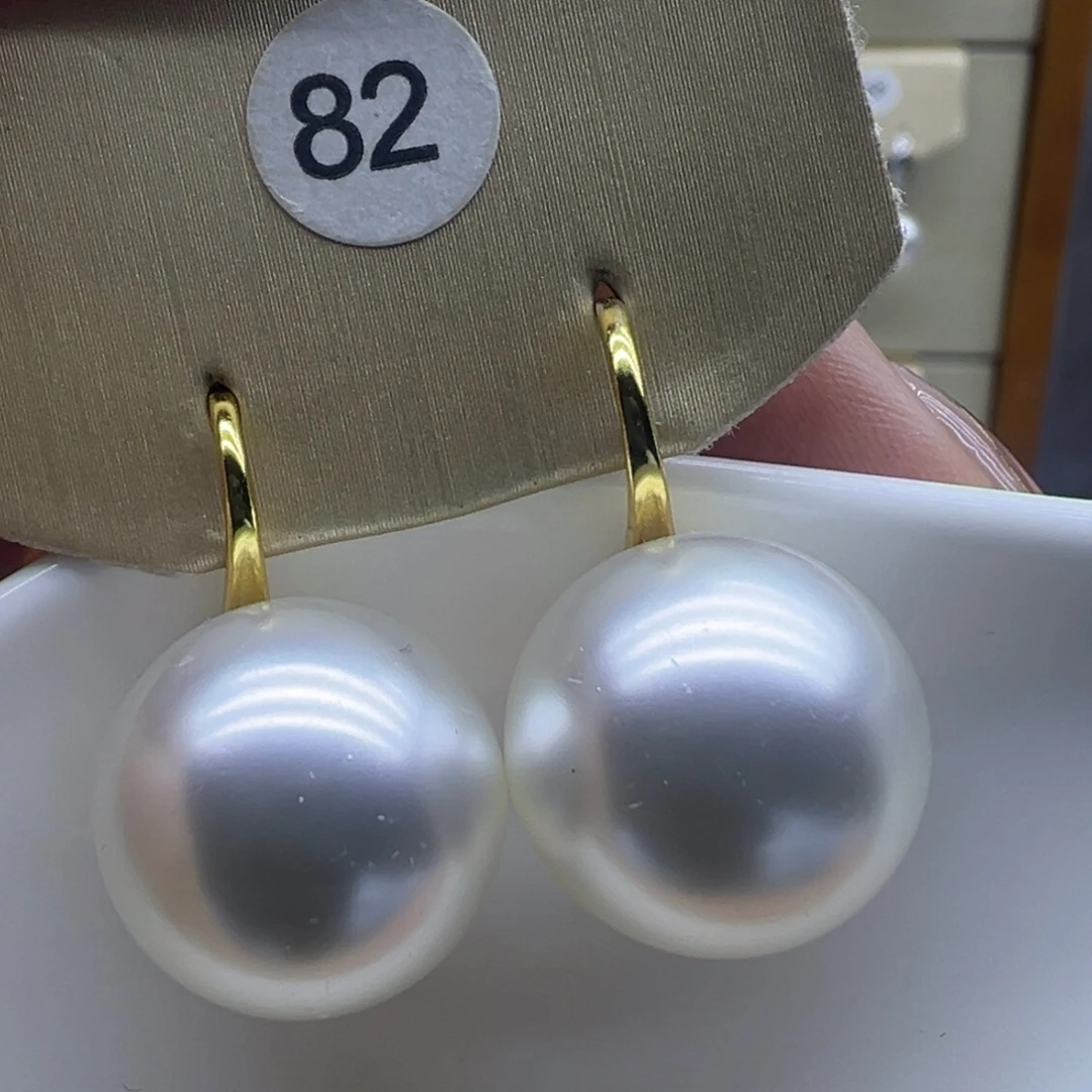 银S925镶嵌淡水珍珠耳饰
