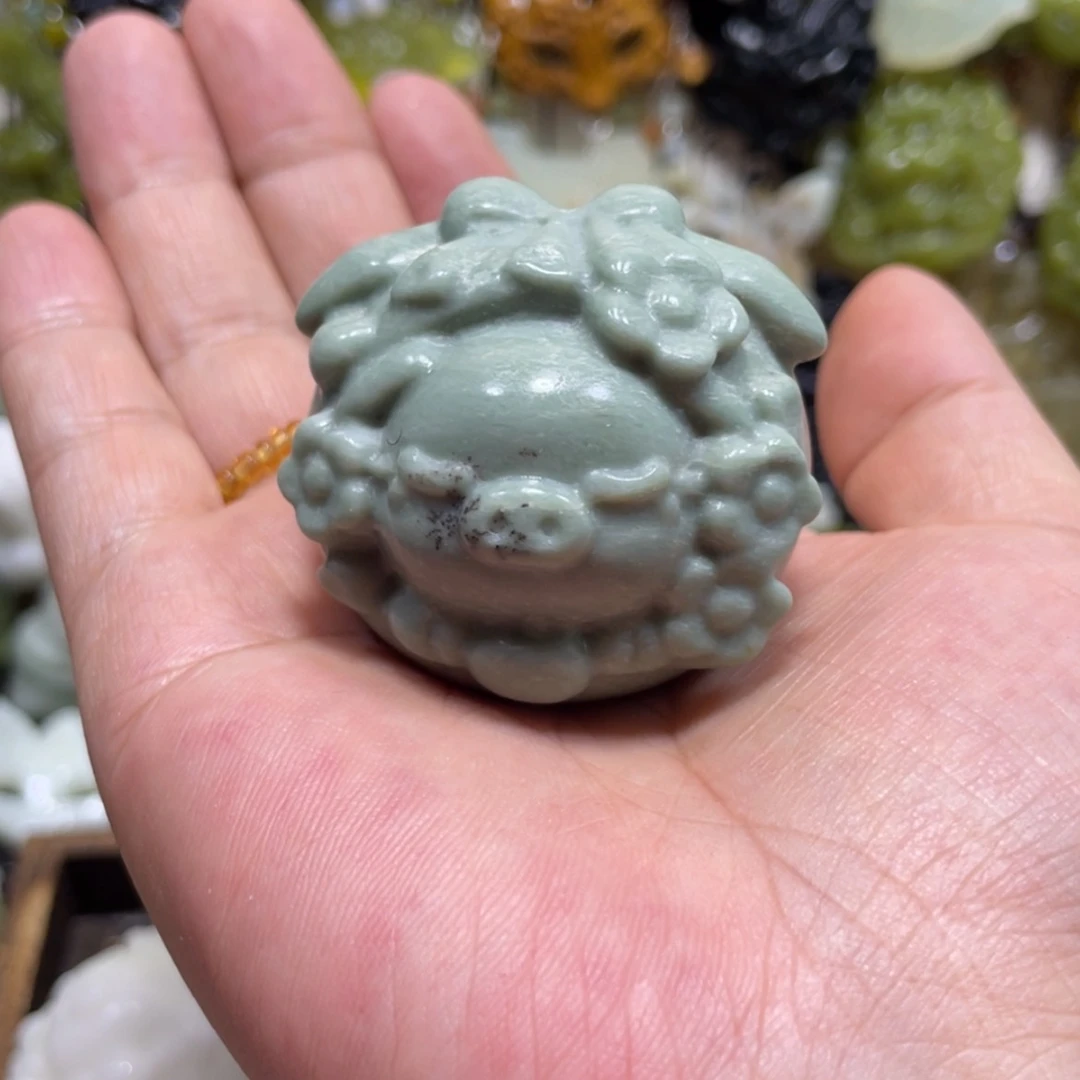 【闪购商品】岫玉颈饰未镶嵌卢****情65手把