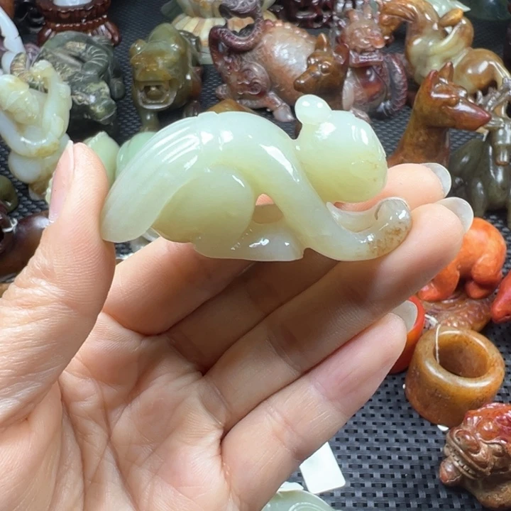 和田玉未镶嵌挂件