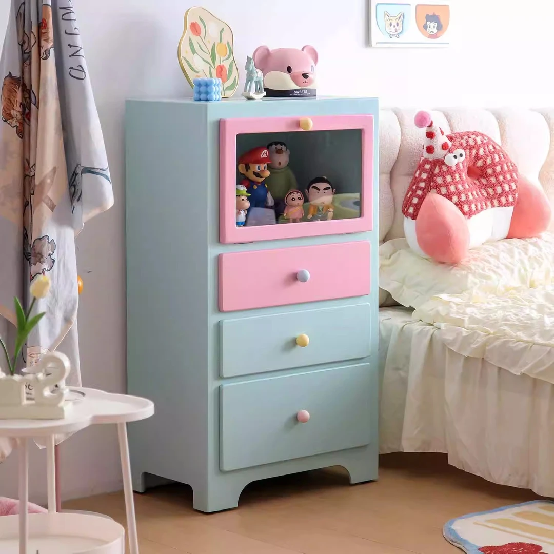 家用高颜值家具客厅斗柜卧室收纳柜透视柜玩具收纳整理柜网红家具