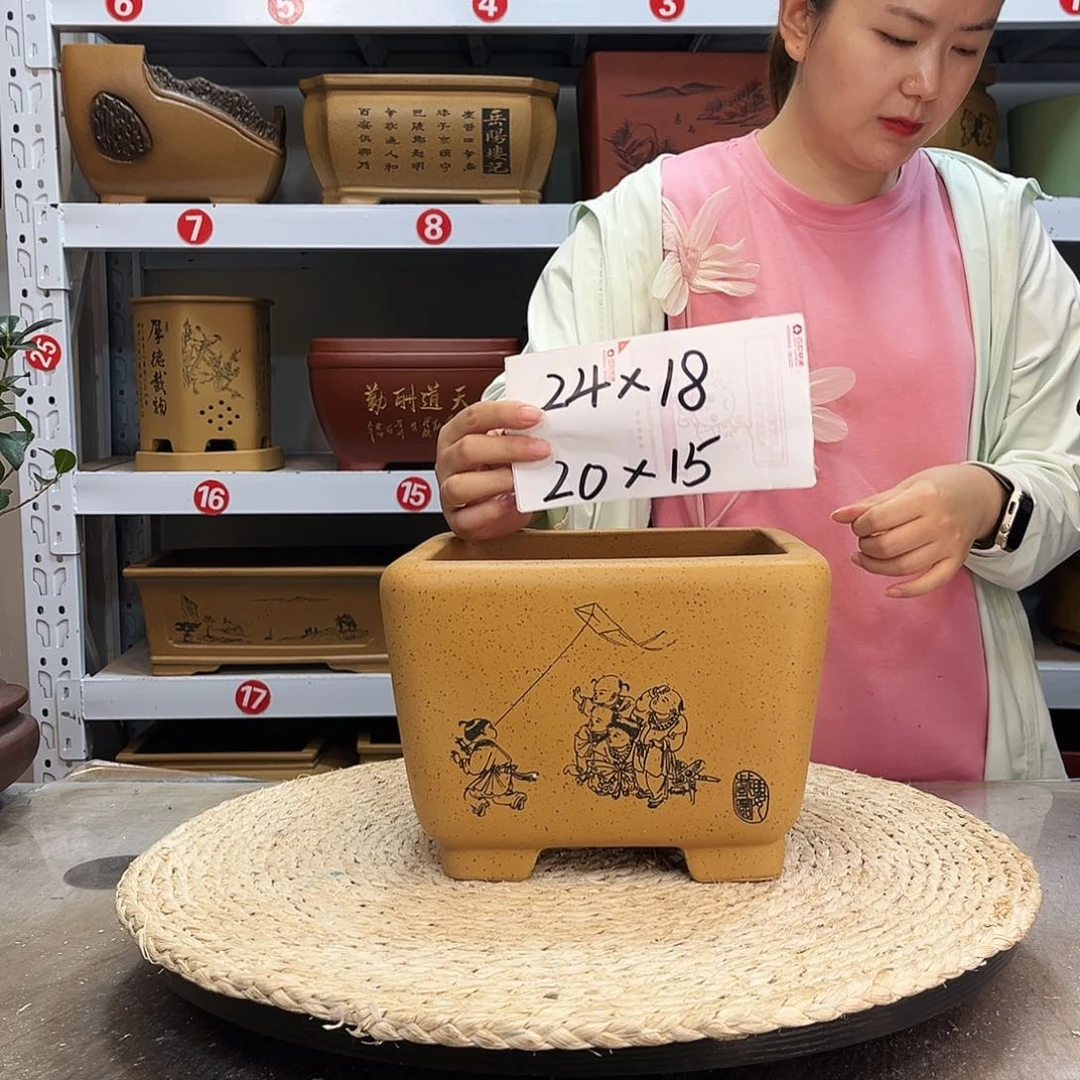 紫砂花盆紫砂花盆