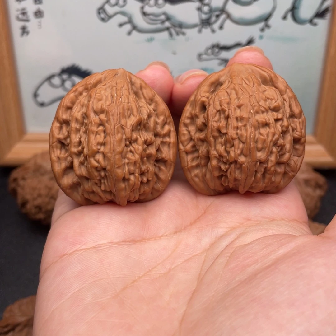 文玩核桃吊坠37全品虎头王