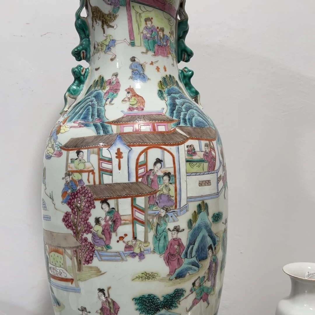 美***刚粉彩24孝赏瓶全品