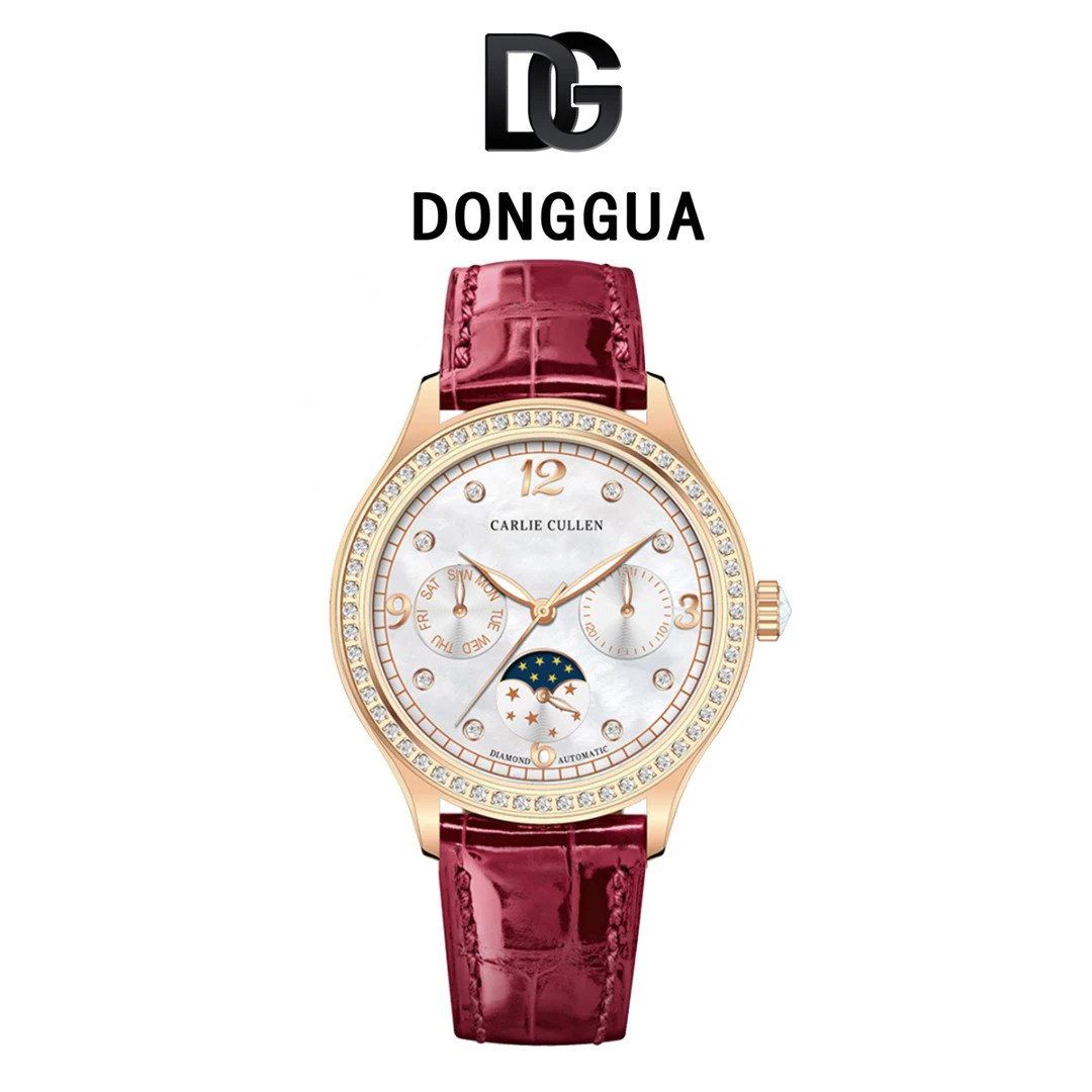 【DONGGUA】翡丽系列镂空奢华全自动机械女士钻石珠宝腕表
