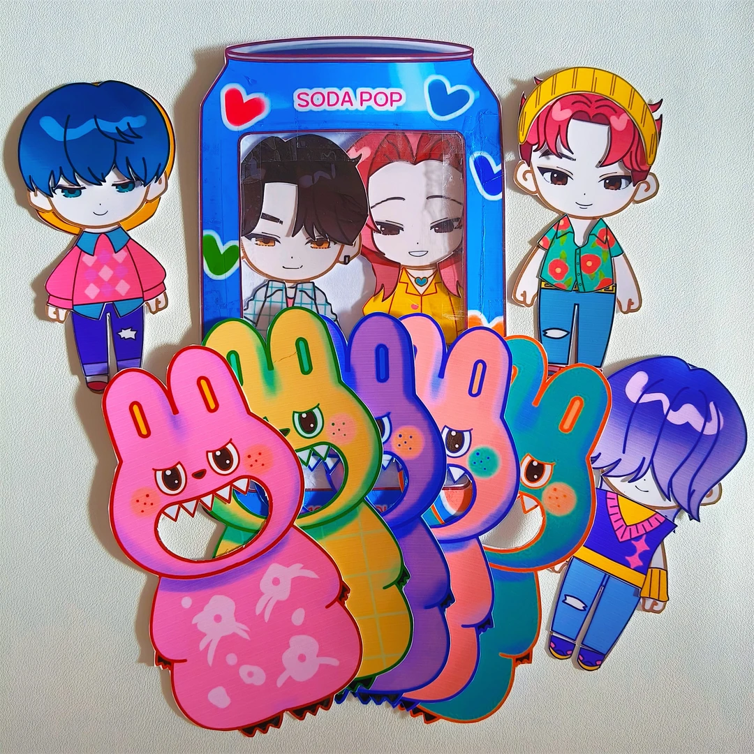 猎魔男团联名拉布换装盲袋儿童专注力玩具手工DIY反复玩材料包