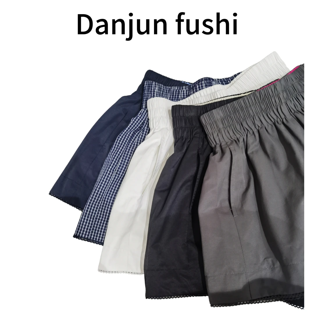 Danjun2025“松紧腰花边”短裤