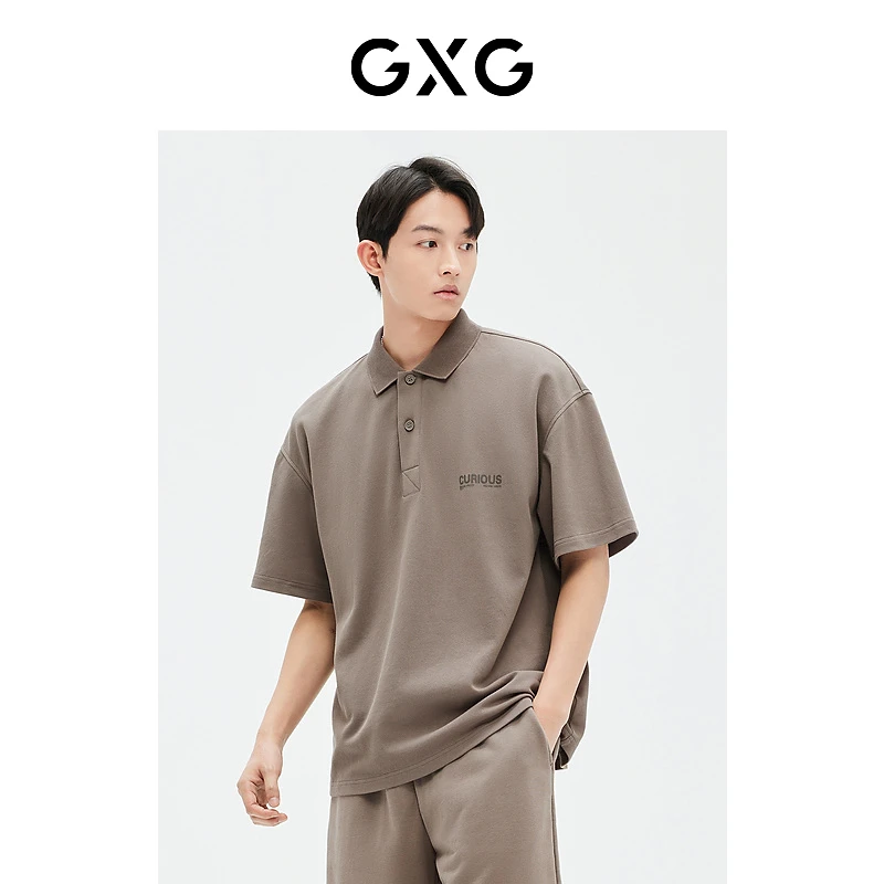 GXG男装 多色阔版短袖POLO衫23年夏季新品#GE1240814C