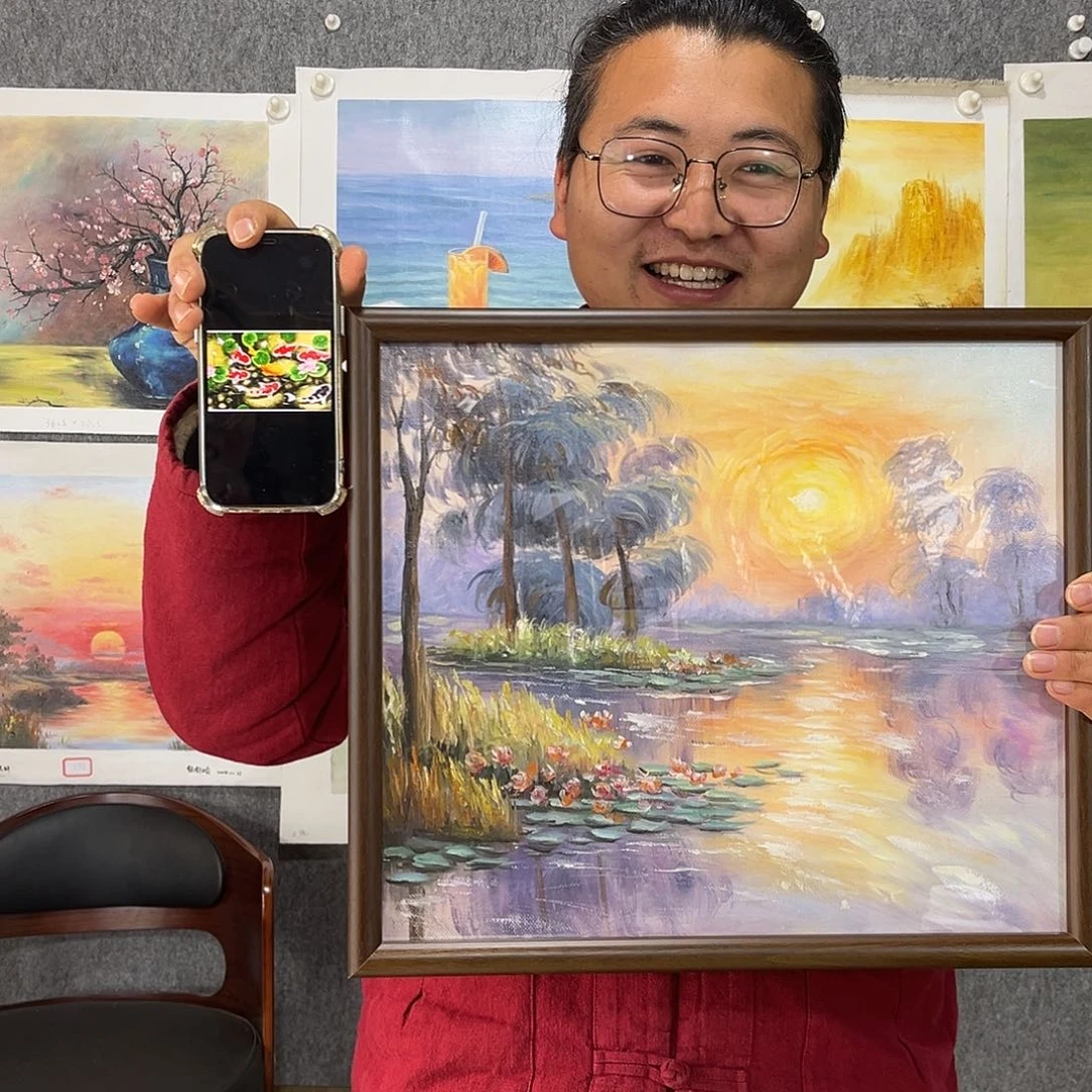 油画@*杯行路人小院慧佳鹏鹏