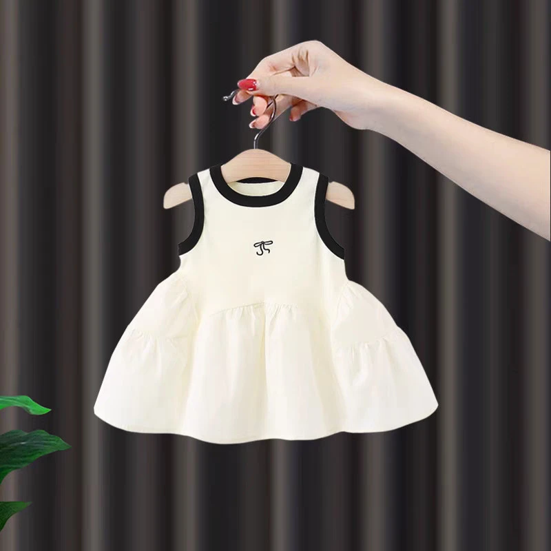 女童连衣裙夏装2025新款洋气新款夏季小女孩宝宝背心裙婴儿公主裙