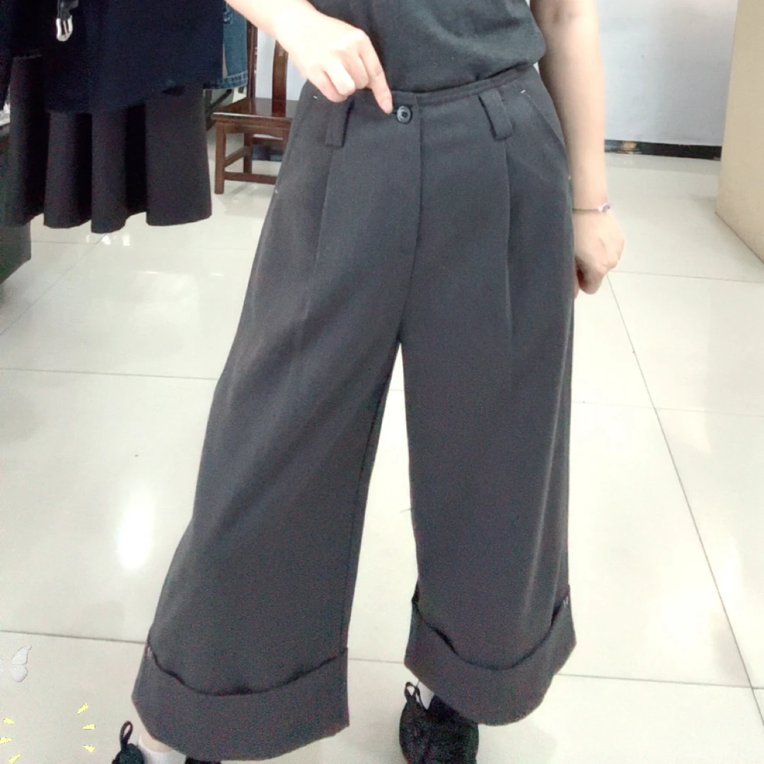 阔腿西装时尚九分裤