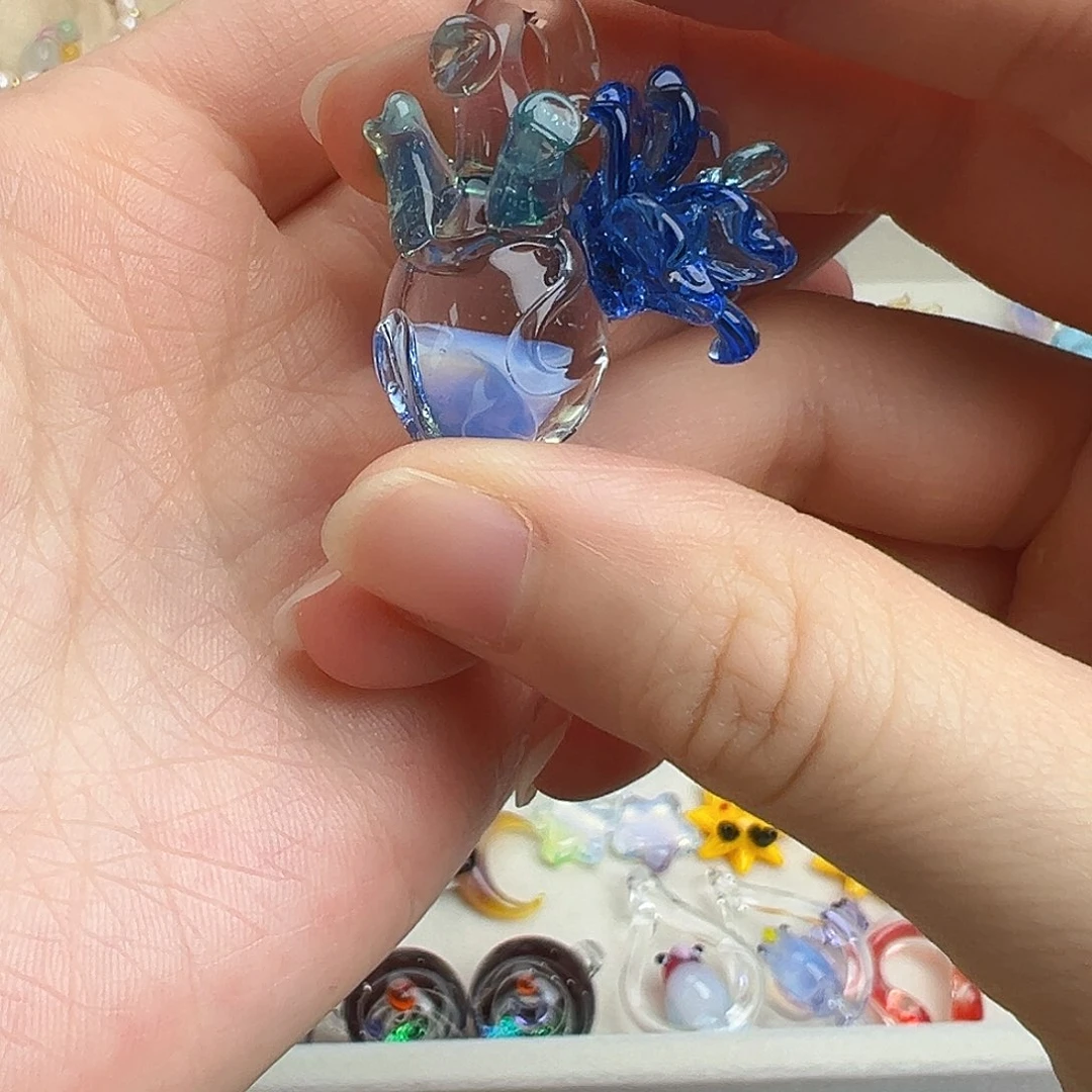 琉璃吊坠(不含链)151个心脏玫瑰