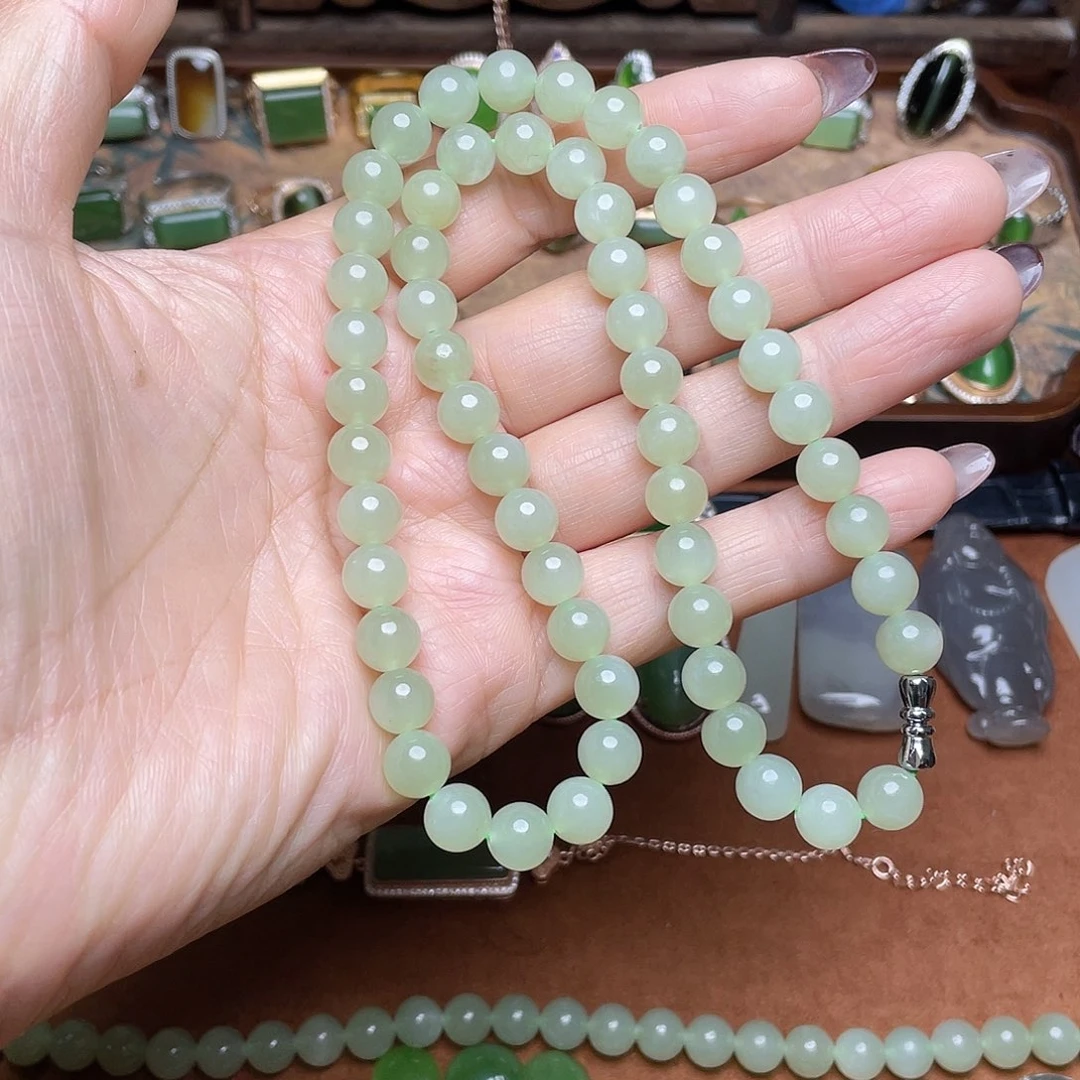 和田玉未镶嵌吊坠(不含链)项链